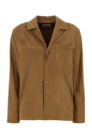 Beige suede jacket SAINT LAURENT (860703YCUH2)