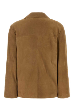 Beige suede jacket SAINT LAURENT (860703YCUH2)