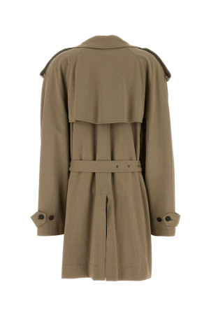 Dove grey cotton trench coat BALENCIAGA (862426TSVC1)