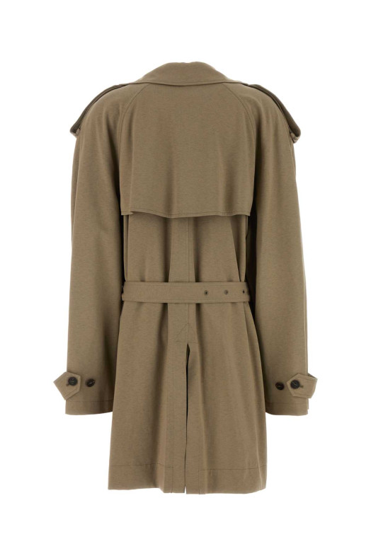 Dove grey cotton trench coat BALENCIAGA (862426TSVC1)