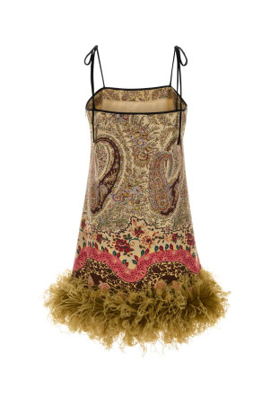 Printed silk mini dress VALENTINO GARAVANI (8B3VAJG5A3E)