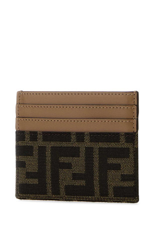 Embroidered canvas card holder FENDI (8M0445A98P)