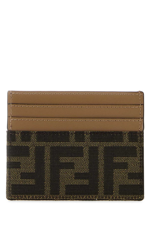 Embroidered canvas card holder FENDI (8M0445A98P)