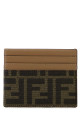 Embroidered canvas card holder FENDI (8M0445A98P)