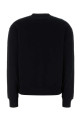 Black stretch cotton sweatshirt AMI (BFUSW035730)