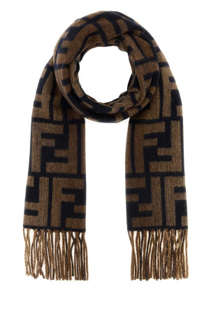 Embroidered wool blend scarf FENDI (FXS471ATQC)