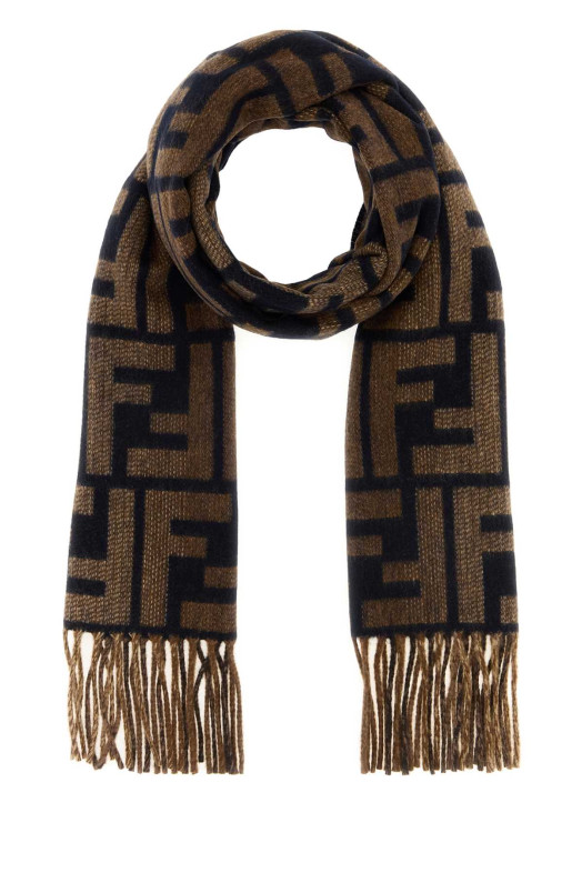 Embroidered wool blend scarf FENDI (FXS471ATQC)