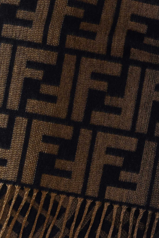 Embroidered wool blend scarf FENDI (FXS471ATQC)