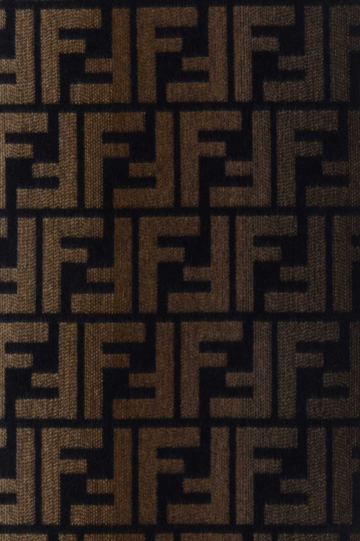 Embroidered wool blend scarf FENDI (FXS471ATQC)