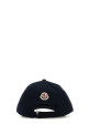 Navy blue cotton baseball cap Black MONCLER (L10913B000070U618)