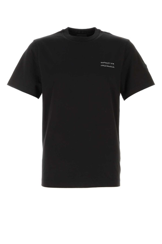 Black cotton t-shirt Black MONCLER (L10918C0000789AYW)
