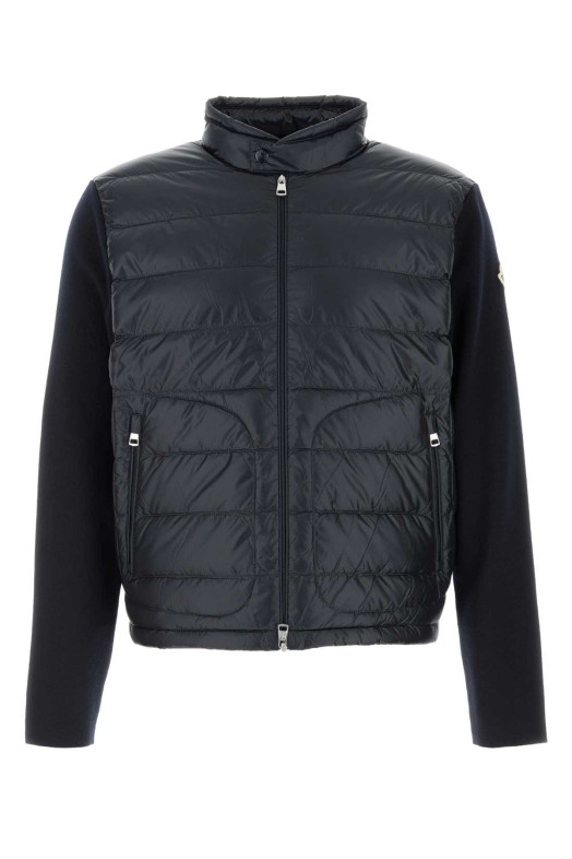 Navy blue wool jacket Black MONCLER (L10919B00018M1131)