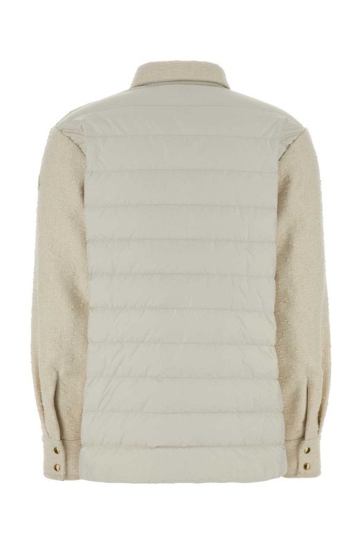 Ivory bouclÃ© down jacket MONCLER (L10932F0000959977)