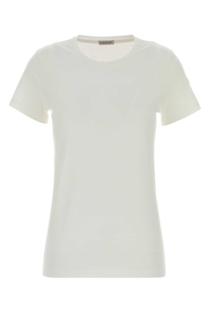 White cotton t-shirt MONCLER (L10938C73200V8058)