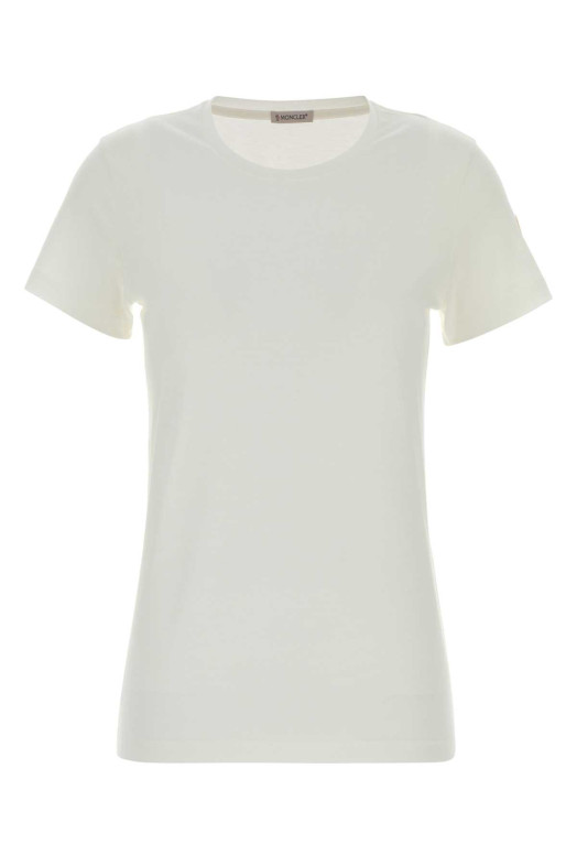 White cotton t-shirt MONCLER (L10938C73200V8058)