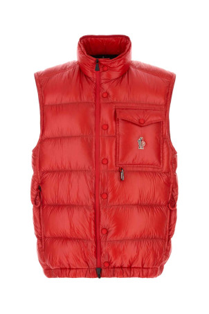 Red nylon sleeveless Uychi down jacket BLUE MONCLER GRENOBLE (L10971A00008597X6)