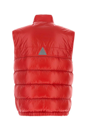 Red nylon sleeveless Uychi down jacket BLUE MONCLER GRENOBLE (L10971A00008597X6)
