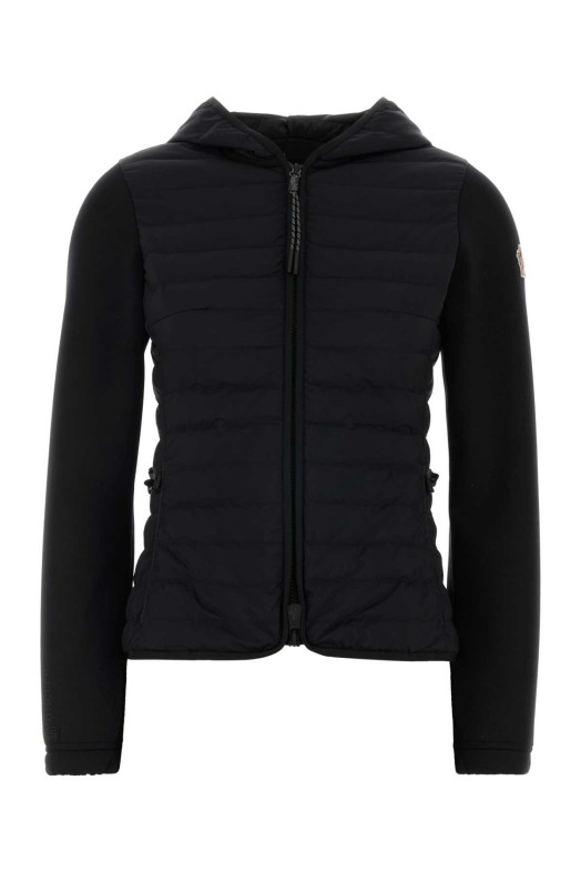 Black stretch polyester blend jacket Black MONCLER GRENOBLE (L10988G0000389BC9)