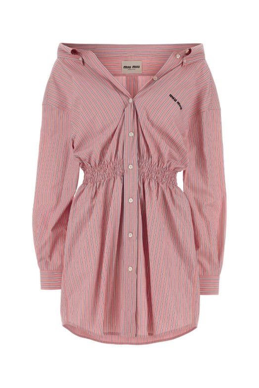 Embroidered poplin shirt dress MIU MIU (MF6125SOOO180U)