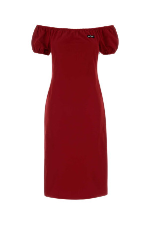 Red poplin dress MIU MIU (MF6183SOOO1BMS)