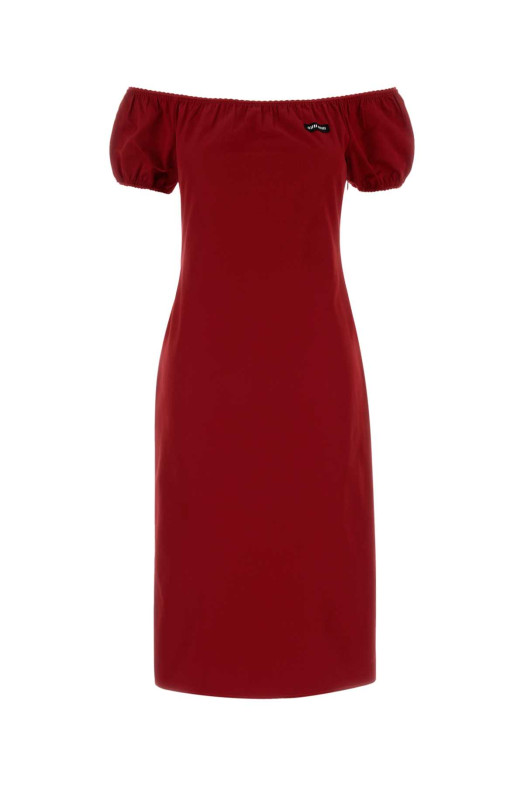 Red poplin dress MIU MIU (MF6183SOOO1BMS)