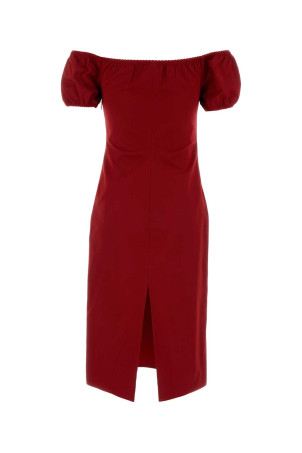 Red poplin dress MIU MIU (MF6183SOOO1BMS)