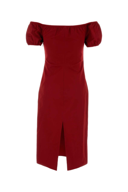 Red poplin dress MIU MIU (MF6183SOOO1BMS)