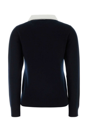 Midnight blue cashmere cardigan Blue MIU MIU (MMF01SSOOO17JF)