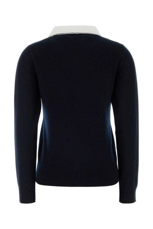 Midnight blue cashmere cardigan Blue MIU MIU (MMF01SSOOO17JF)