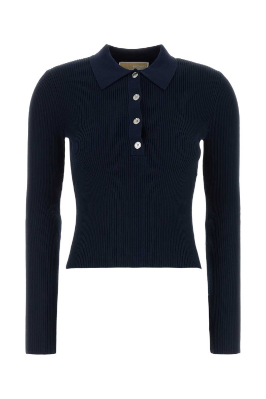 Midnight blue stretch viscose blend polo shirt Blue MICHAEL BY MICHAEL KORS (MR661ER5ZV)