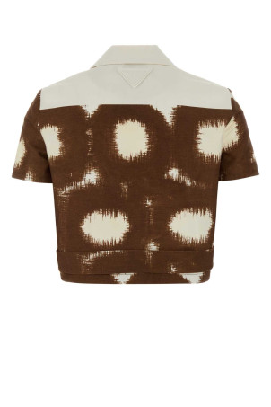 Printed cotton shirt PRADA (P412JSOOO187Q)