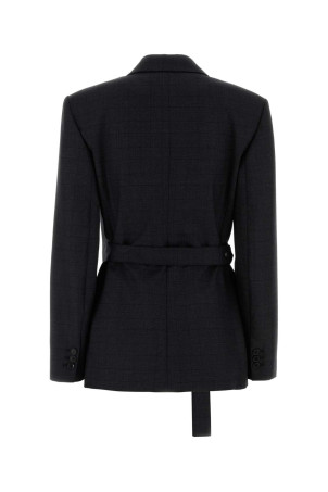 Embroidered wool blazer Brown LOEWE (S359Y03XAB)