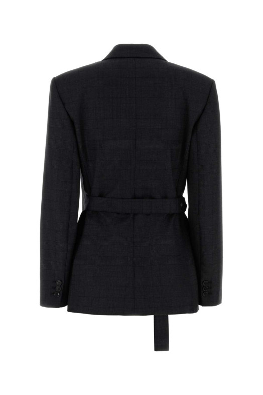 Embroidered wool blazer Brown LOEWE (S359Y03XAB)