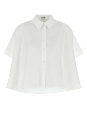 White poplin oversize shirt White LOEWE (S359Y05XEW)