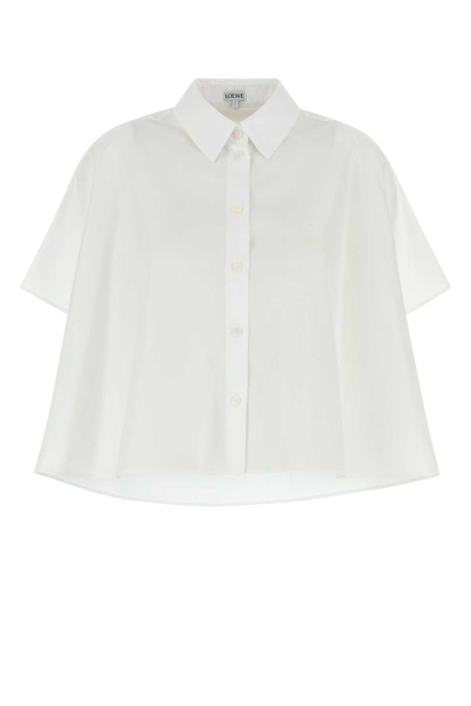 White poplin oversize shirt White LOEWE (S359Y05XEW)
