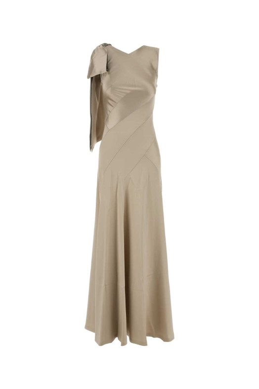 Sand satin long dress MAISON MARGIELA (S51DG0004S49465)