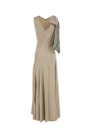 Sand satin long dress MAISON MARGIELA (S51DG0004S49465)