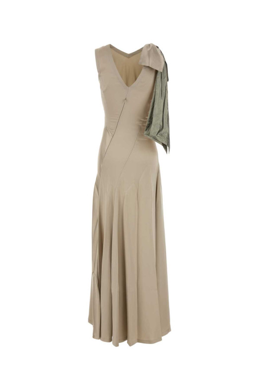 Sand satin long dress MAISON MARGIELA (S51DG0004S49465)
