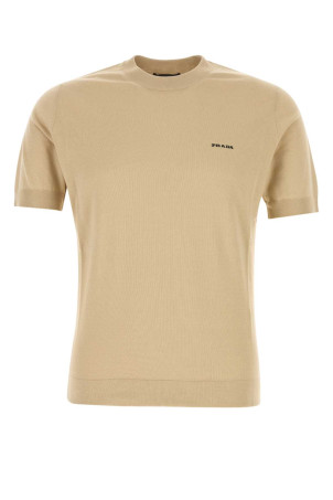 Beige cotton sweater PRADA (UMF209SOOO1811)