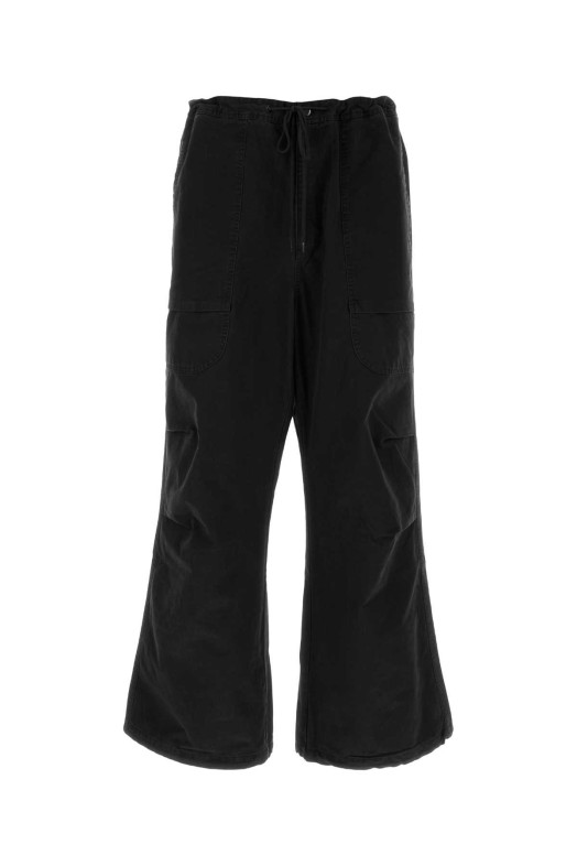 Black cotton wide-leg pant Black ENTIRE STUDIOS (UNU253009BL)