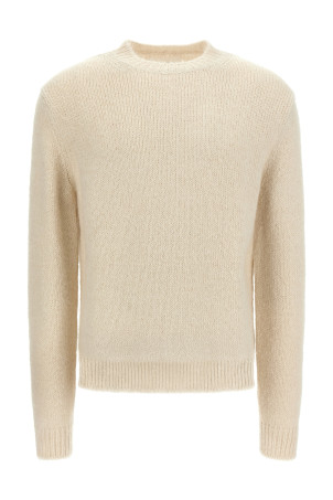Alpaca wool sweater White