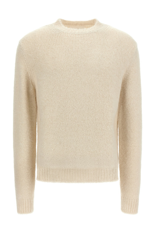 Alpaca wool sweater White