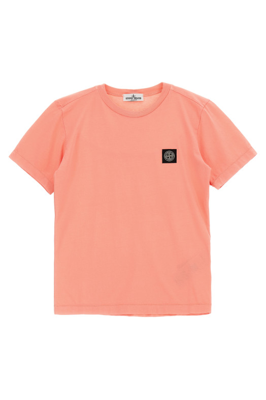 'Compass' logo T-shirt Pink