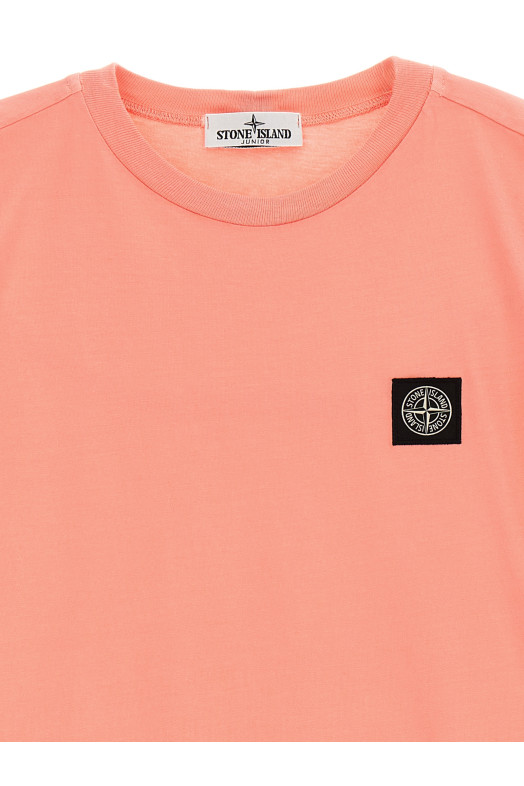 'Compass' logo T-shirt Pink