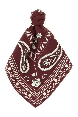 Silk scarf Bordeaux