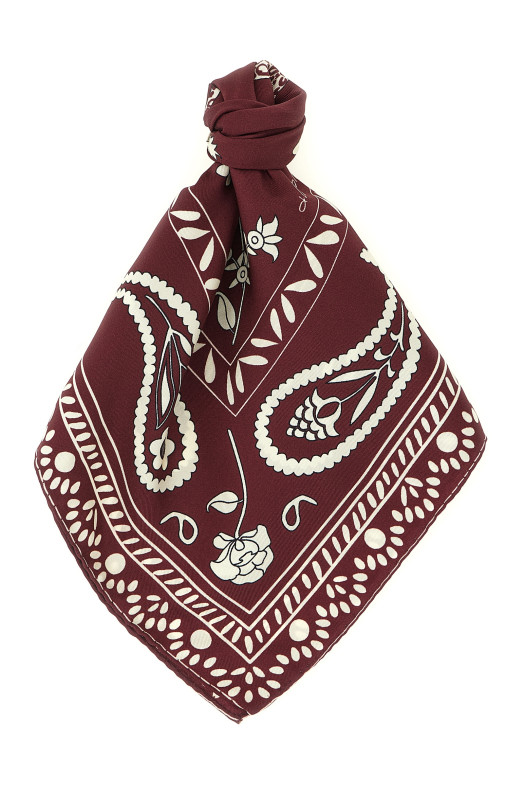 Silk scarf Bordeaux