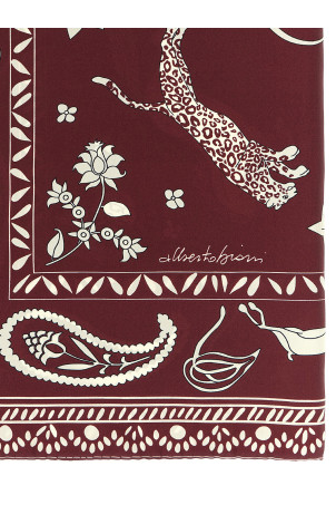 Silk scarf Bordeaux