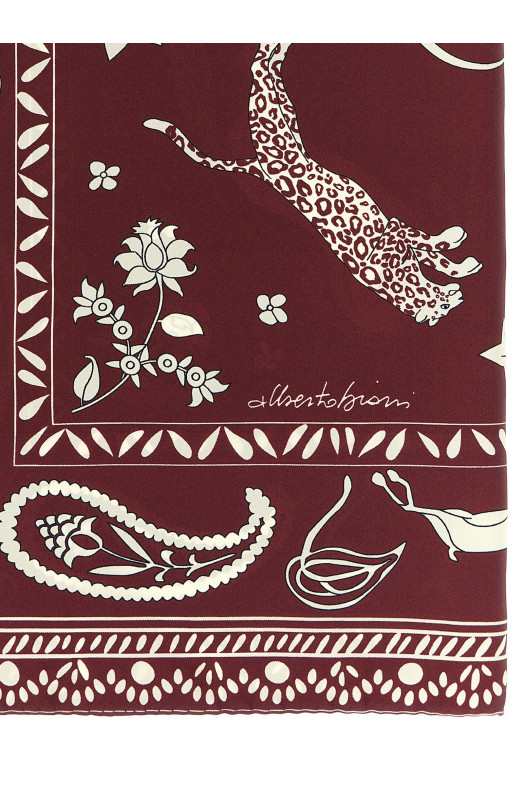 Silk scarf Bordeaux