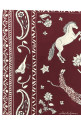 Silk scarf Bordeaux