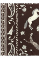 Silk scarf Brown